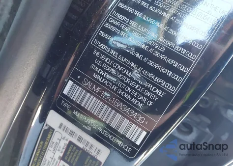 2011 Land Rover Range Rover Hse z USA, uszkodzony, nr VIN SALMF1D41BA343439